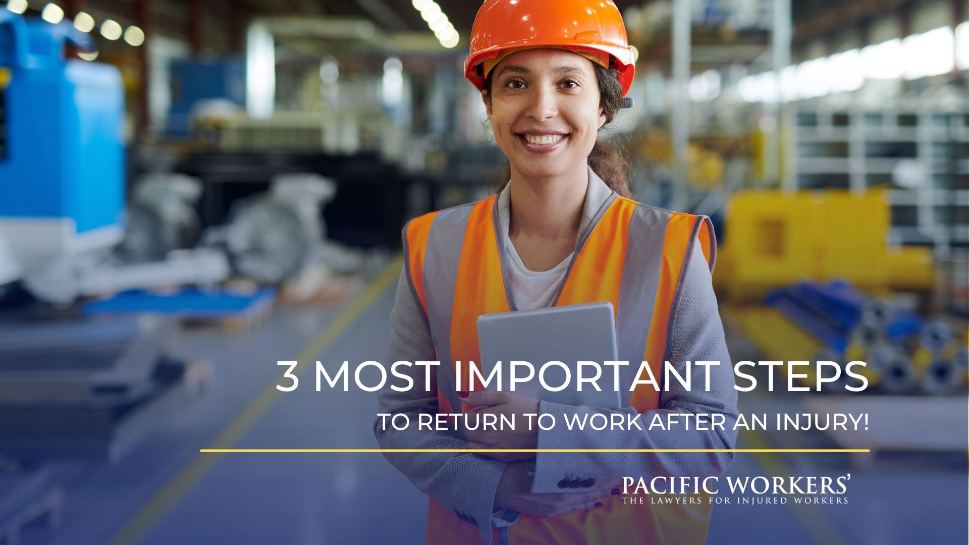 3 Most Important steps to return to work after an injury!